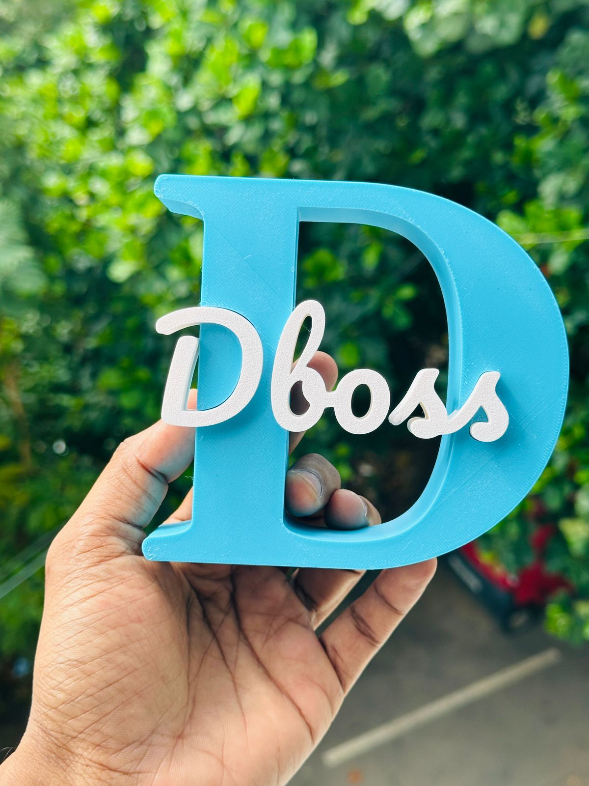 D BOSS NAME LETTER FOR TABLE/DESK