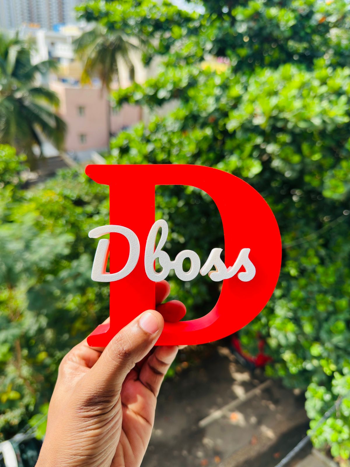 D BOSS NAME LETTER FOR TABLE/DESK